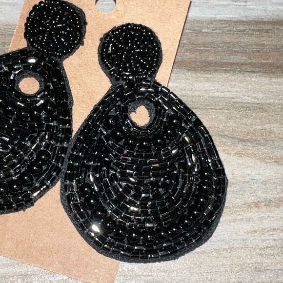 Beaded earrings women’s 21/2 inch boho chic classiccore festival retrocore - Picture 3 of 6